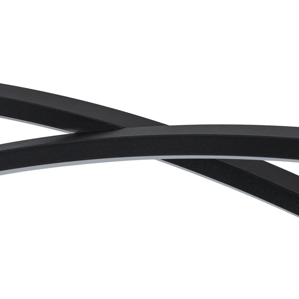 Minimalist Dimmable LED Black Arched Island Chandelier