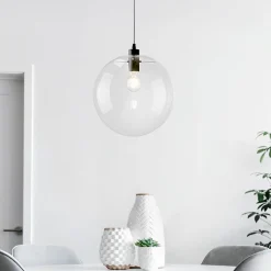 Minimalist Glass Globe Pendant Light