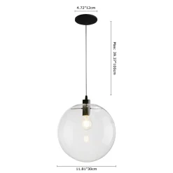 Minimalist Glass Globe Pendant Light