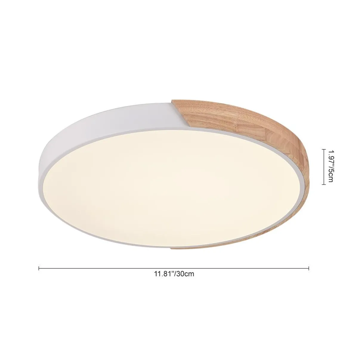 Minimalist LED Flush Mount Drum Light