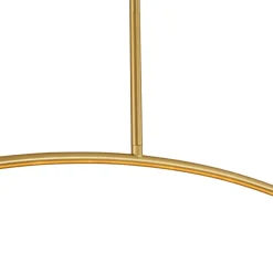 Minimalist 8-Light Brass Candle Style Linear Island Chandelier