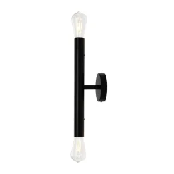 Minimalist 2-Light Linear Tube Vanity Wall Sconce