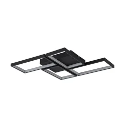 Minimalist 4-light Rectangular Dimmable LED Semi Flush Mount