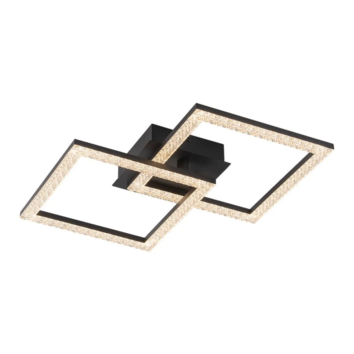 Minimalist 2-light Square Dimmable LED Semi Flush Mount