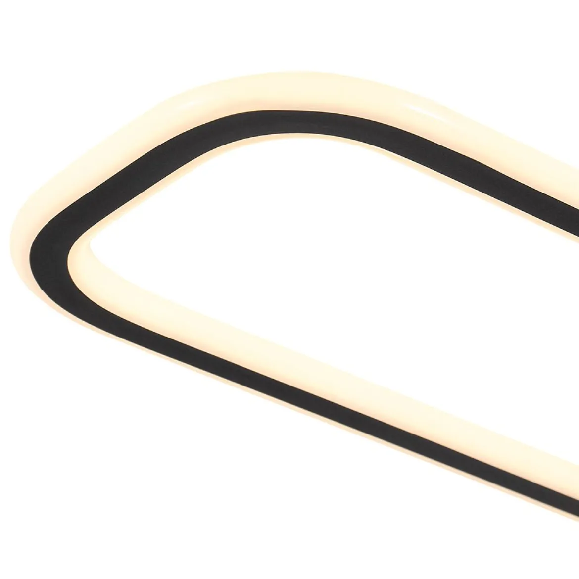 Minimalist Linear Rectangular Ring Dimmable LED Ceiling Light