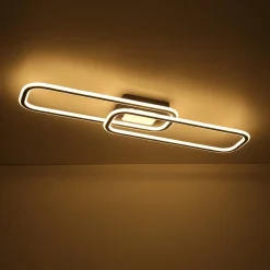 Minimalist Linear Rectangular Ring Dimmable LED Ceiling Light
