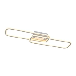 Minimalist Linear Rectangular Ring Dimmable LED Ceiling Light