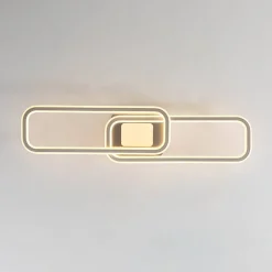 Minimalist Linear Rectangular Ring Dimmable LED Ceiling Light