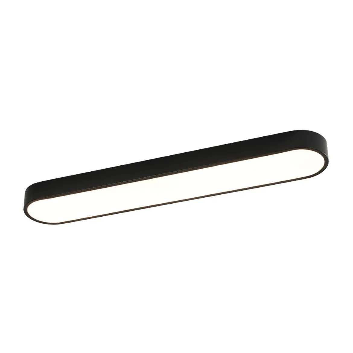 Minimalist Long Oval Dimmable LED Flush Mount Ceiling Light