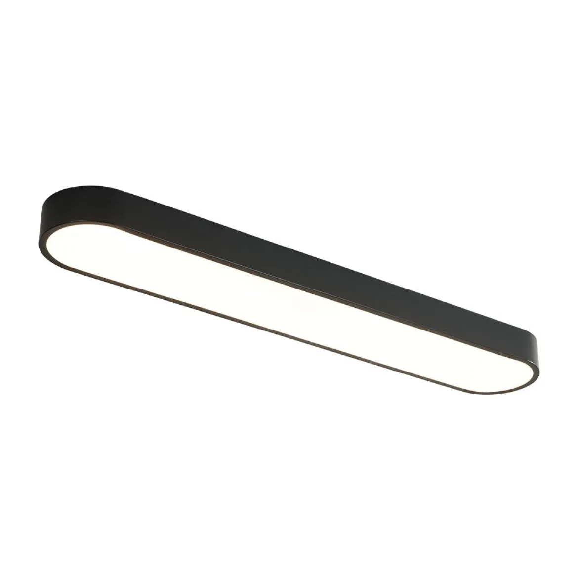 Minimalist Long Oval Dimmable LED Flush Mount Ceiling Light