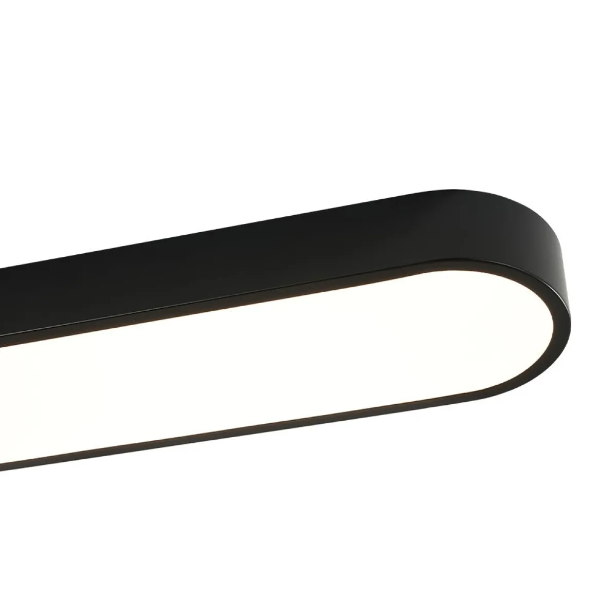 Minimalist Long Oval Dimmable LED Flush Mount Ceiling Light