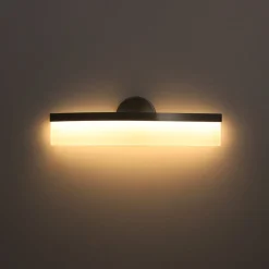 Minimalist Nickel Arched Dimmable LED Vanity Wall Light