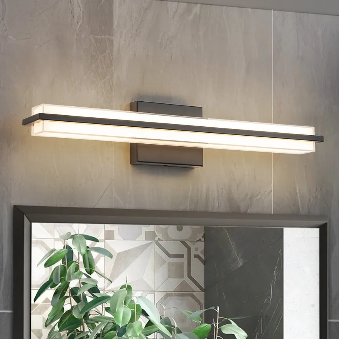 Minimalist Rectangle Dimmable LED Vanity Wall Light