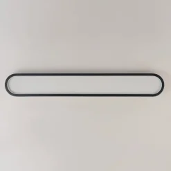 Minimalist Streamlined Oval Warm LED Ceiling Light