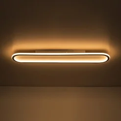 Minimalist Streamlined Oval Warm LED Ceiling Light