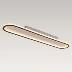 Minimalist Streamlined Oval Warm LED Ceiling Light