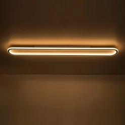 Minimalist Streamlined Oval Warm LED Ceiling Light