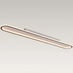 Minimalist Streamlined Oval Warm LED Ceiling Light