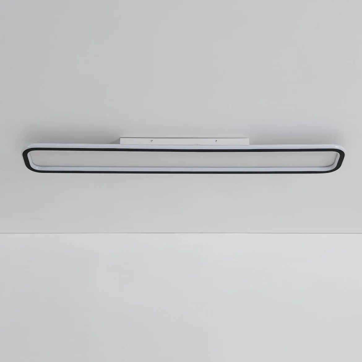 Minimalist Streamlined Rectangular Warm LED Ceiling Light
