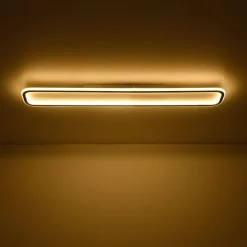Minimalist Streamlined Rectangular Warm LED Ceiling Light