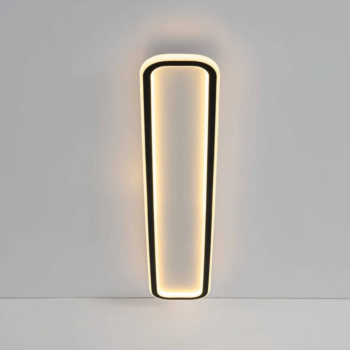 Minimalist Streamlined Rectangular Warm LED Ceiling Light