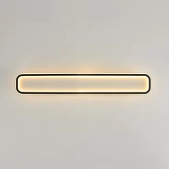 Minimalist Streamlined Rectangular Warm LED Ceiling Light