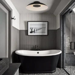 Minimalist Wide Flat Dome Dimmable LED Ceiling Light