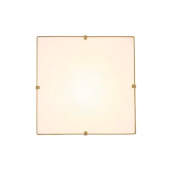 Modern Brass White Fabric Tapered Cage Pendant Light