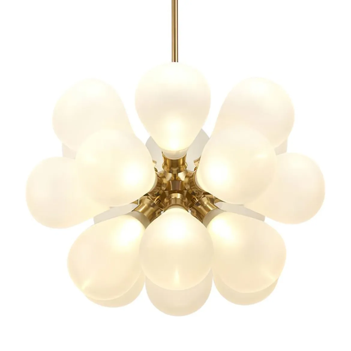 Modern Cluster Frosted Glass Bubble Chandelier