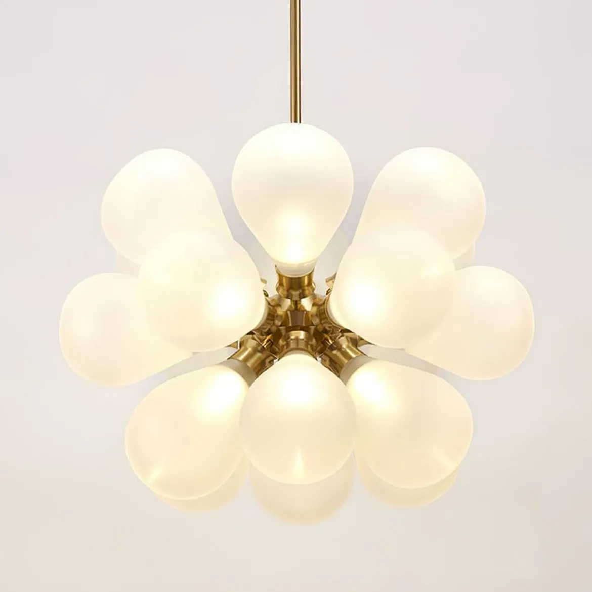 Modern Cluster Frosted Glass Bubble Chandelier