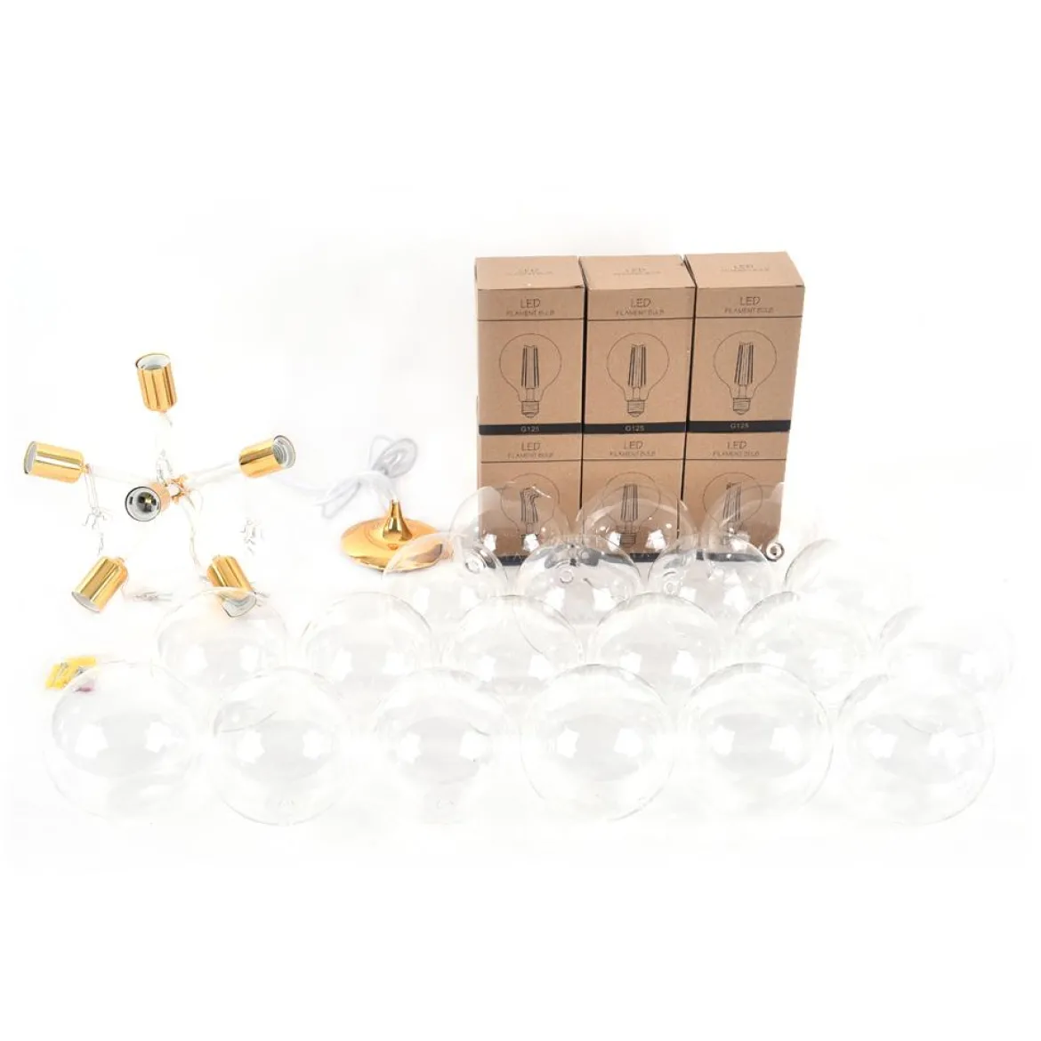 Modern Cluster Glass Bubble Chandelier
