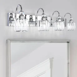 Modern Crystal Vanity Wall Sconce