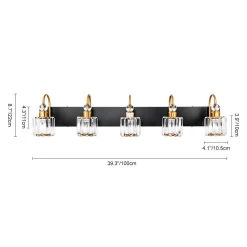 Modern Crystal Vanity Wall Sconce