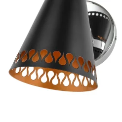 Modern 180-Degree Adjustable Conical 1-Light Wall Sconce