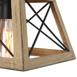 Modern Farmhouse Geometric Lantern Pendant Light