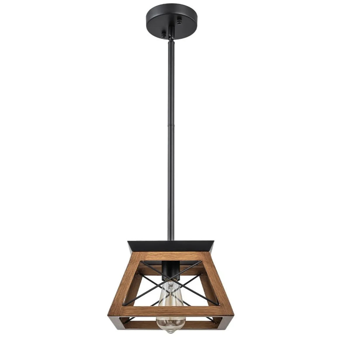 Modern Farmhouse Geometric Lantern Pendant Light