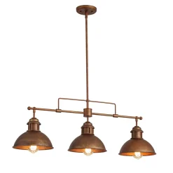 Modern Farmhouse 3-light Island Pot Lid Dome Pendant
