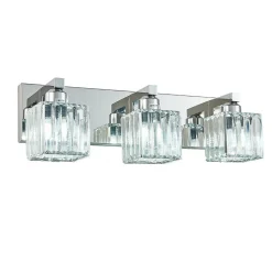 Modern Glam Crystal Bathroom Vanity Wall Lamp