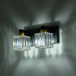 Modern Glam Crystal Bathroom Vanity Wall Lamp