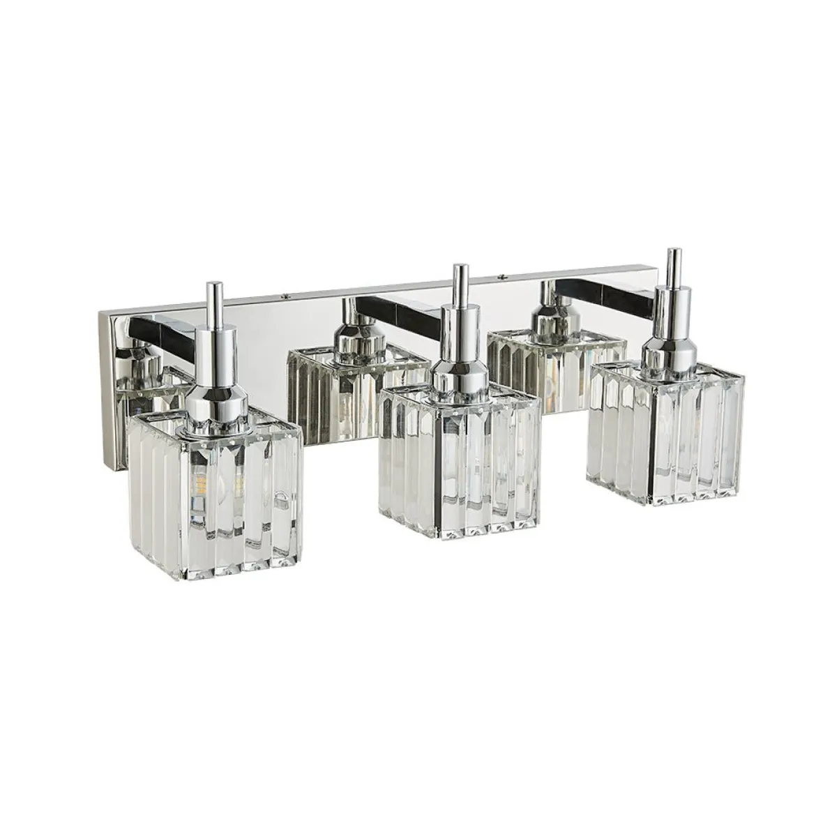 Modern Glam Crystal Bathroom Vanity Light