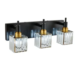 Modern Glam Crystal Bathroom Vanity Light