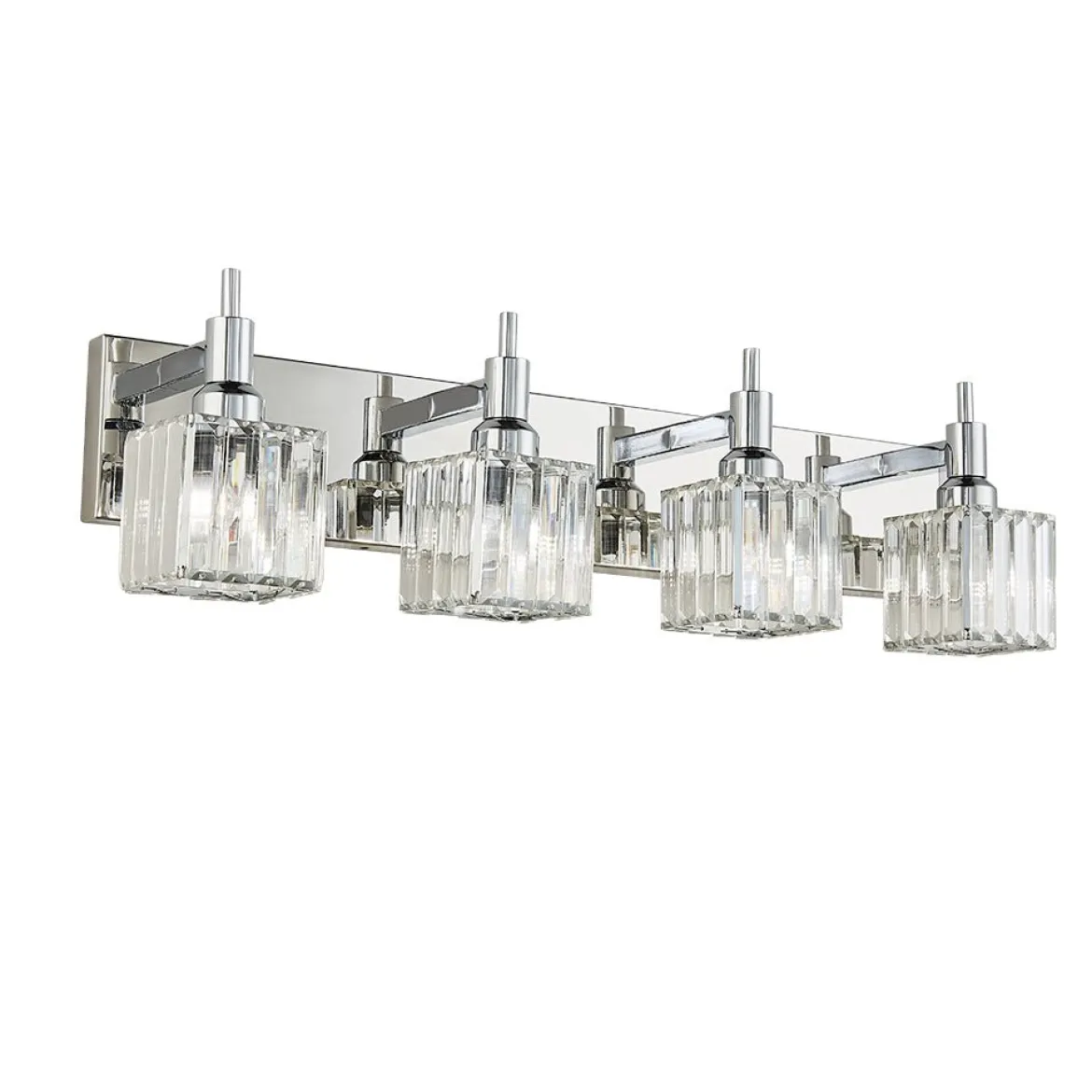 Modern Glam Crystal Bathroom Vanity Light