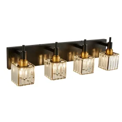 Modern Glam Crystal Bathroom Vanity Light