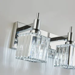 Modern Glam Crystal Bathroom Vanity Light