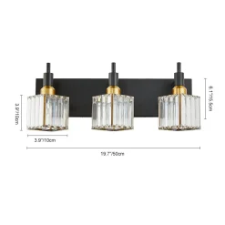 Modern Glam Crystal Bathroom Vanity Light
