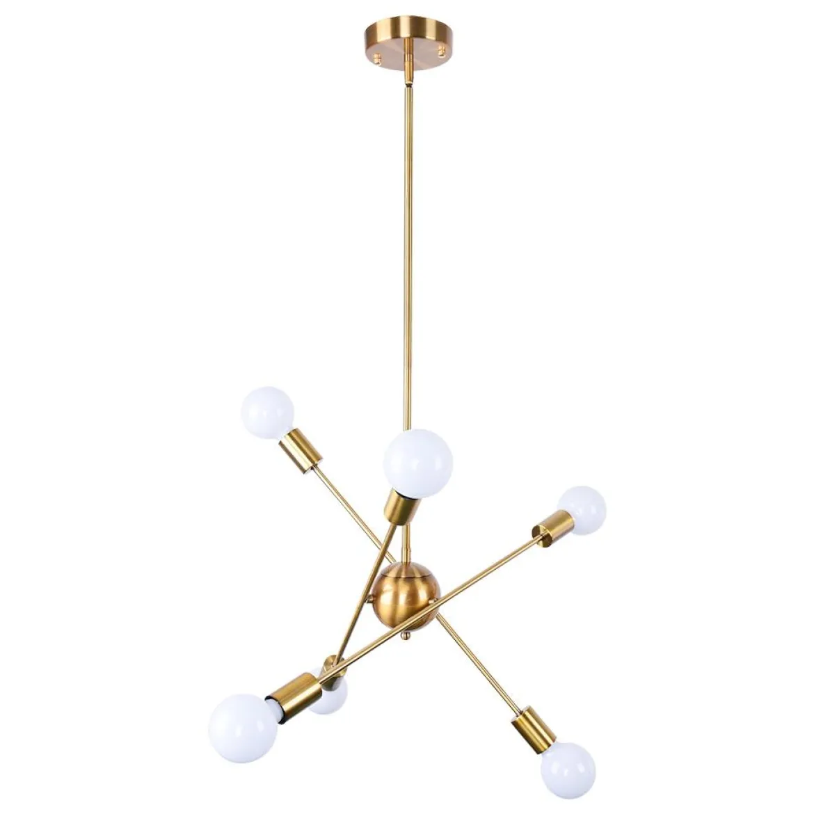 Modern Globe Linear Sputnik Chandelier