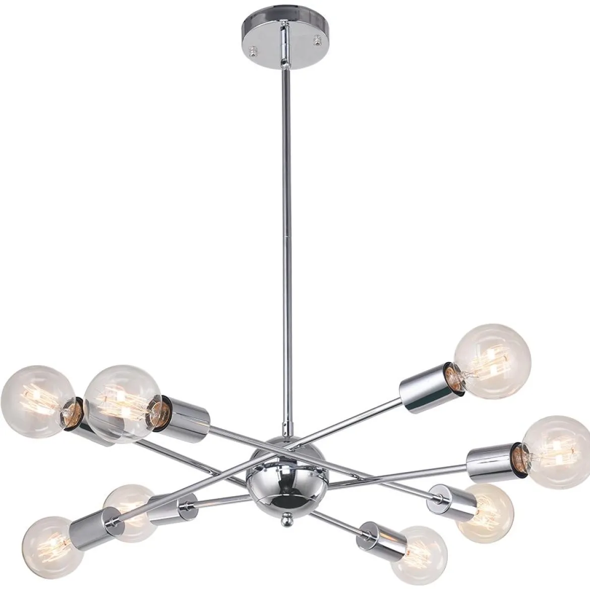 Modern Globe Linear Sputnik Chandelier