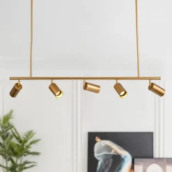 Modern 5-light Island Linear Track Light