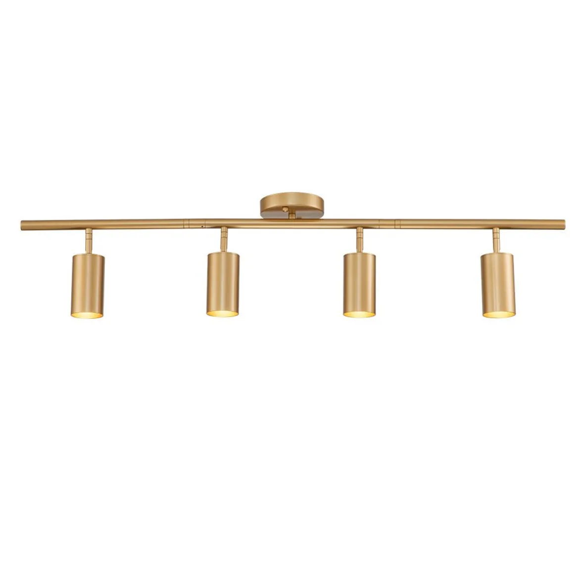 Modern 4-Light Linear Semi Flush Track Light