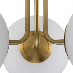 Modern 3-Light Opal Glass Globe Ceiling Light